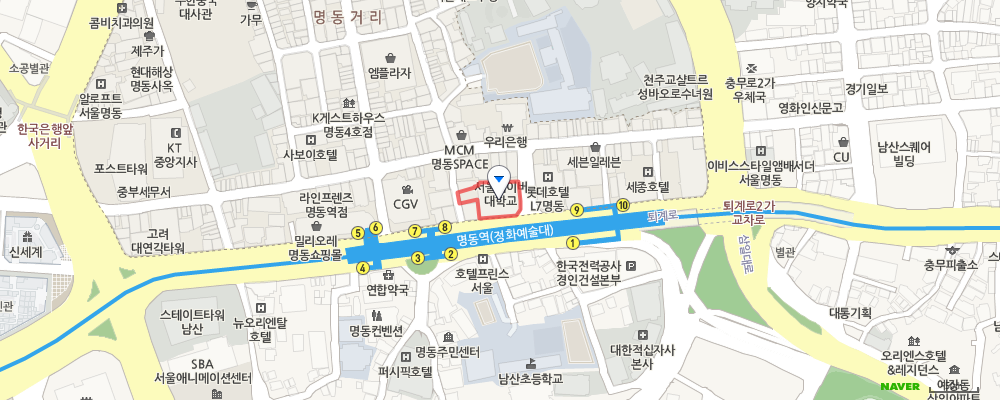 IBK저축은행 서울영업부 오시는 길 약도
